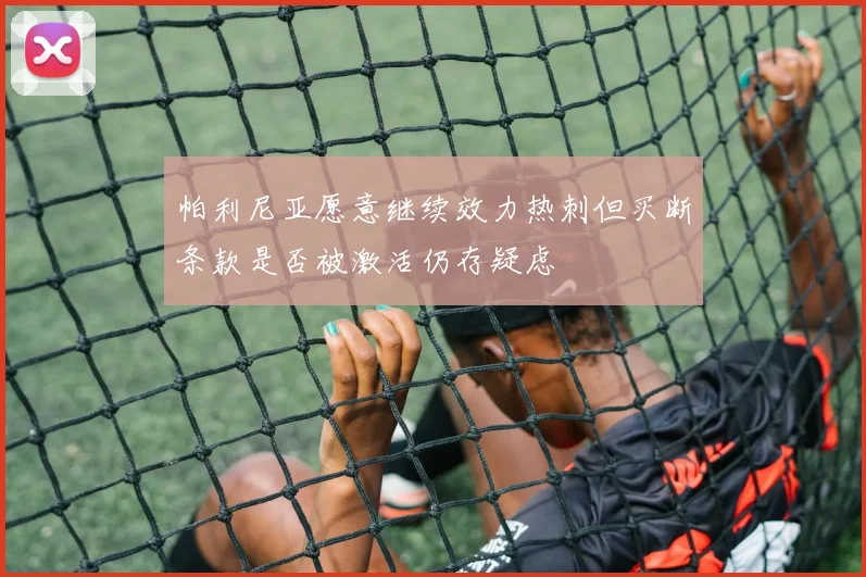 帕利尼亚愿意继续效力热刺但买断条款是否被激活仍存疑虑